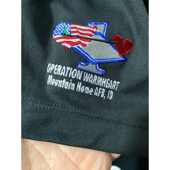 Nike Golf Dri-Fit Gunfighter First Sergeant gray Polo Medium Operation Warmheart - Picture 11 of 12